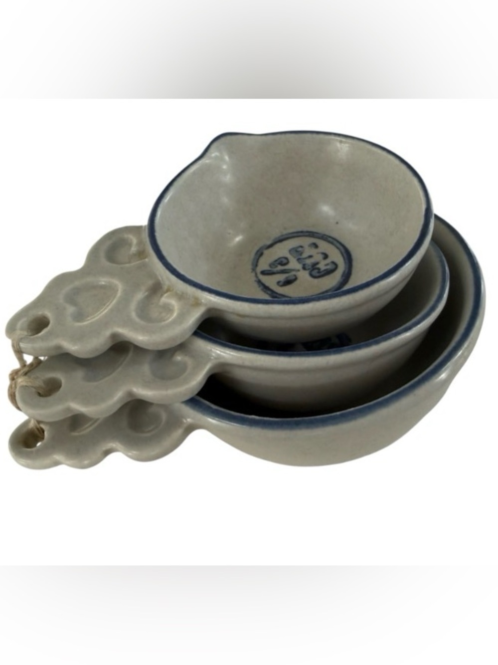 Village pattern by Pfaltzgraff Set of 3 nesting Measuring Cups